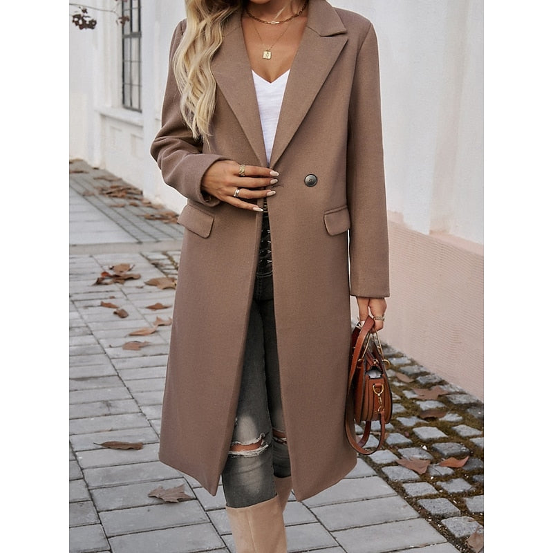 Helvano | Taillierter Longline-Mantel für Damen
