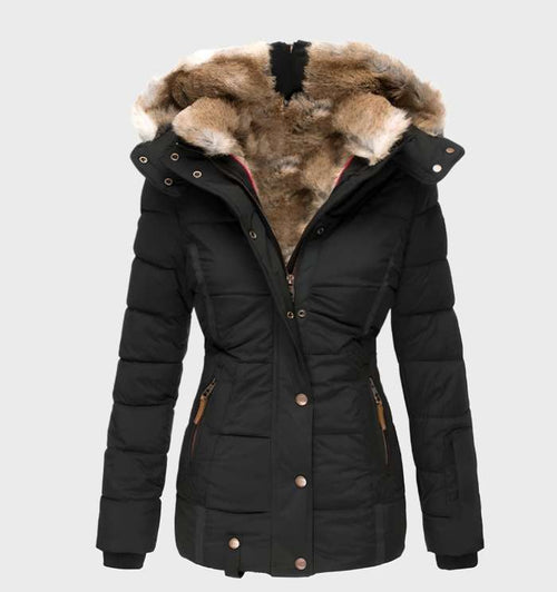 Helvano | Slim-Fit Winterjacke mit Kapuze für Damen