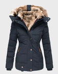 Helvano | Slim-Fit Winterjacke mit Kapuze für Damen
