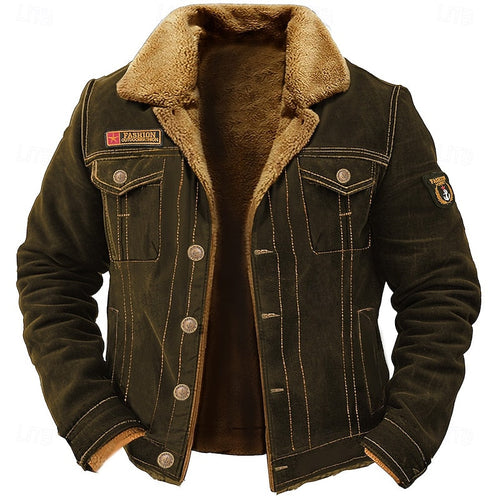 Helvano | Utility-Jacke mit Fleecekragen für Herren