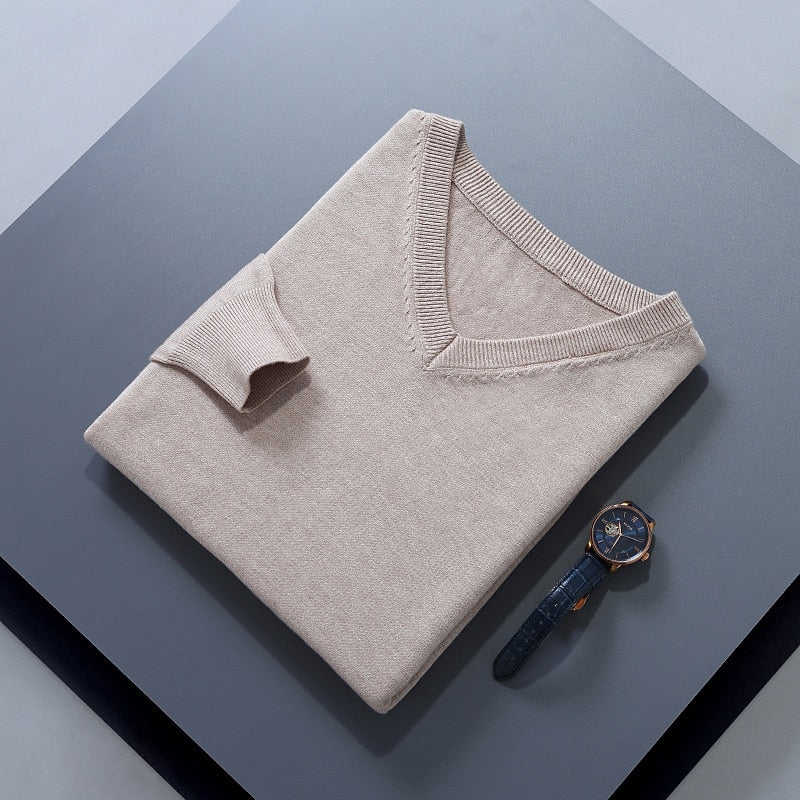 Helvano | Strickpullover mit V-Ausschnitt für Herren