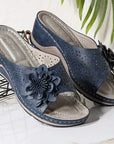 Helvano | Offene Sandalen mit Fussbett für Damen