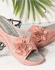 Helvano | Offene Sandalen mit Fussbett für Damen