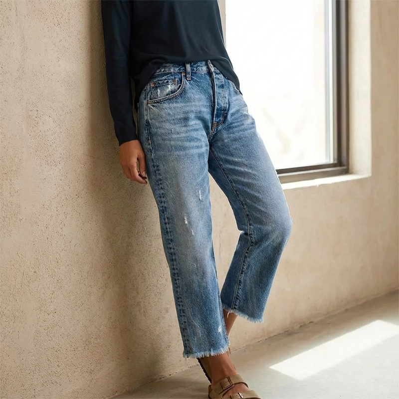Helvano | Damen Jeans mit geradem Bein