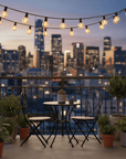 Helvano | Lichterkette mit runden Glühbirnen für Garten & Terrasse