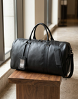 Helvano | Reisetasche aus Leder für Herren in Schwarz