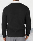 Helvano | Herren Strickjacke mit V-Ausschnitt