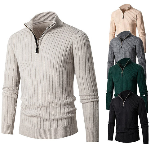 Helvano | Gerippter Troyer-Pullover für Herren