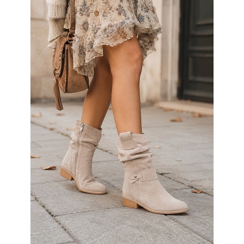 Helvano | Slouchy-Stiefeletten mit Schnalle für Damen