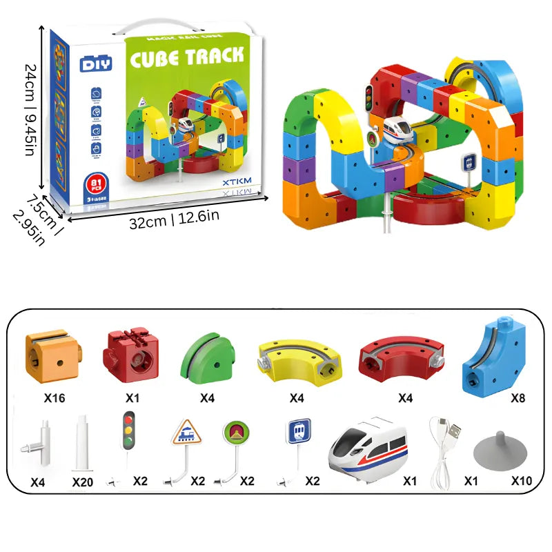 Helvano | 3D Eisenbahn-Set für Kinder