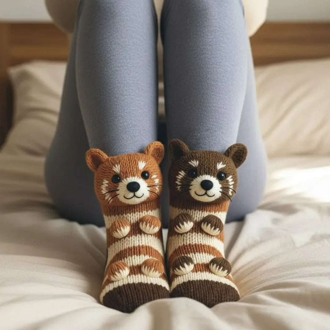 Helvano | Kuschelige Tiermotiv-Socken für Erwachsene