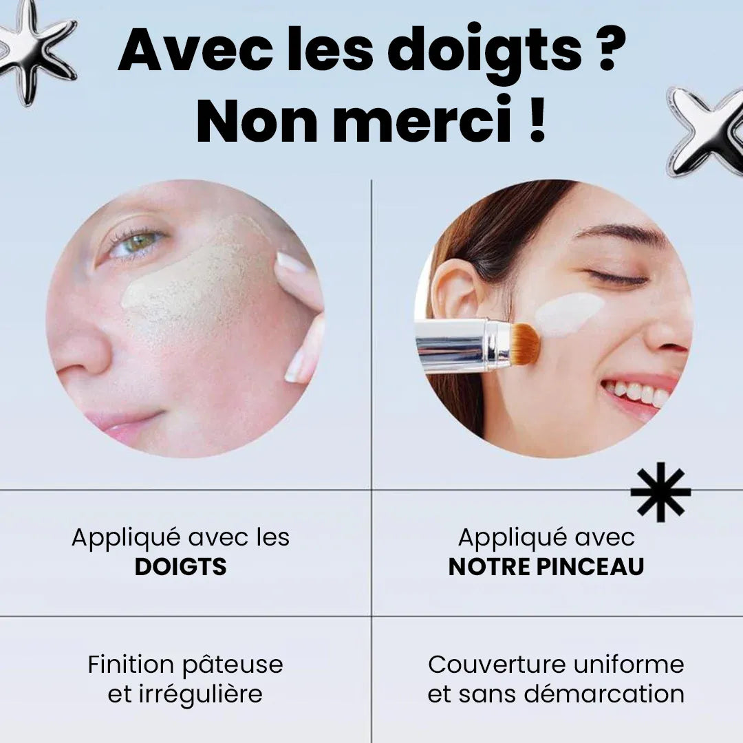 Helvano | 2-in-1 Foundation Stick mit Pinsel