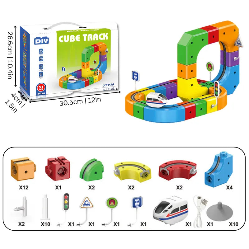 Helvano | 3D Eisenbahn-Set für Kinder