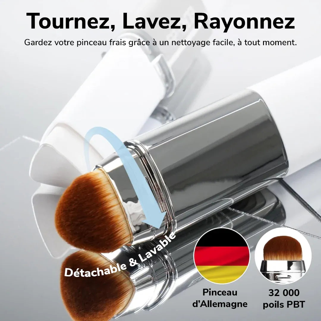Helvano | 2-in-1 Foundation Stick mit Pinsel