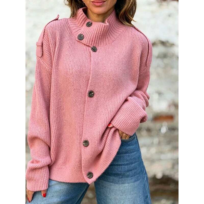 Helvano | Strickjacke mit Stehkragen für Damen