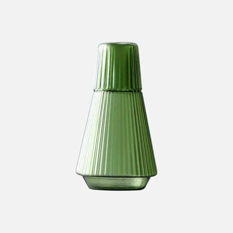 Helvano | Karaffe mit Glas – strukturiertes Glas-Set