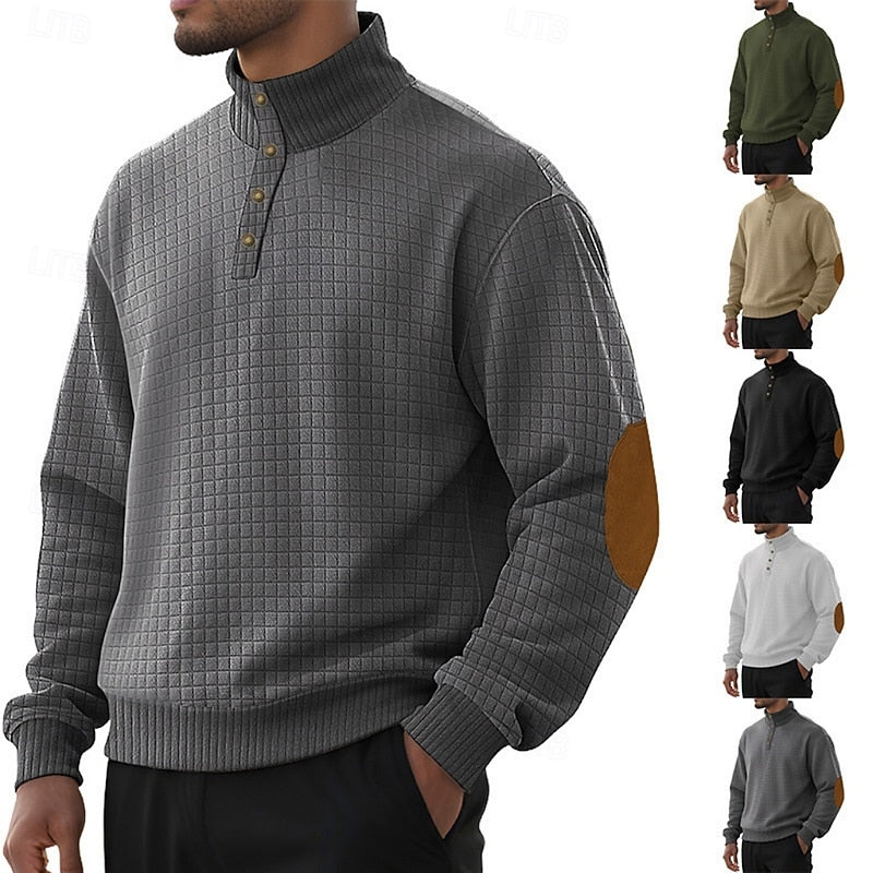 Helvano | Strickpullover mit Stehkragen für Herren