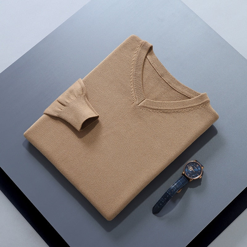 Helvano | Strickpullover mit V-Ausschnitt für Herren