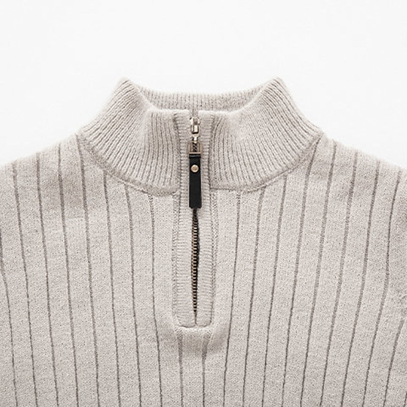 Helvano | Gerippter Troyer-Pullover für Herren