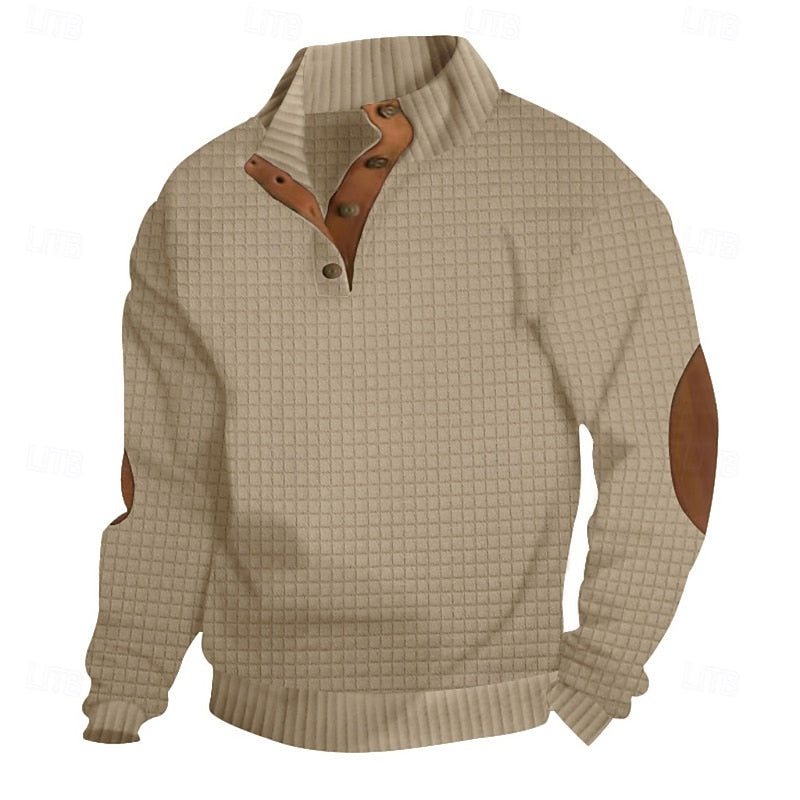 Helvano | Strickpullover mit Stehkragen für Herren
