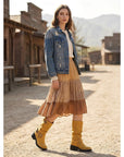 Helvano | Halbhohe Damen-Bikerboots mit Schnallen