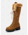 Helvano | Kniehohe Schnür-Winterstiefel für Damen