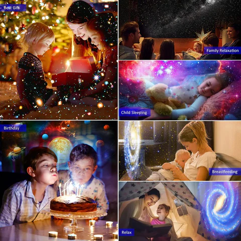 Helvano | 13-in-1 Galaxy Sternenhimmel-Projektor &amp; Nachtlicht