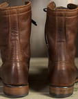 Helvano | Herren Lederstiefel mit Schnürung in Braun