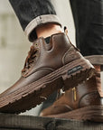 Helvano | Herren Leder-Schnürboots Knöchelhoch