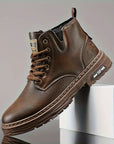 Helvano | Herren Leder-Schnürboots Knöchelhoch