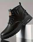 Helvano | Herren Leder-Schnürboots Knöchelhoch