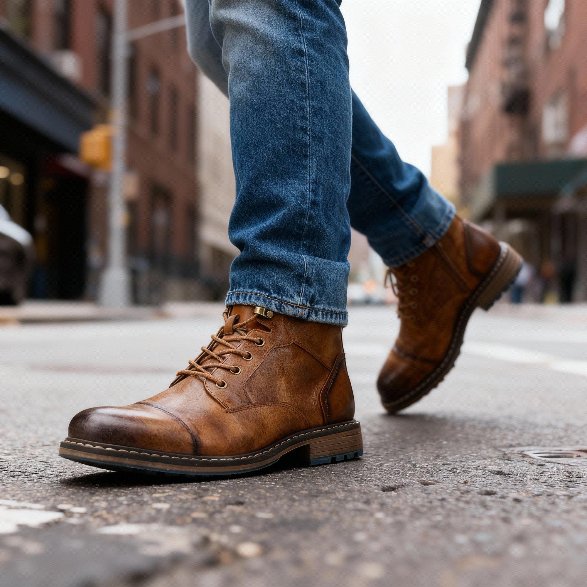 Helvano | Herren Schnürstiefeletten für Herbst &amp; Büro