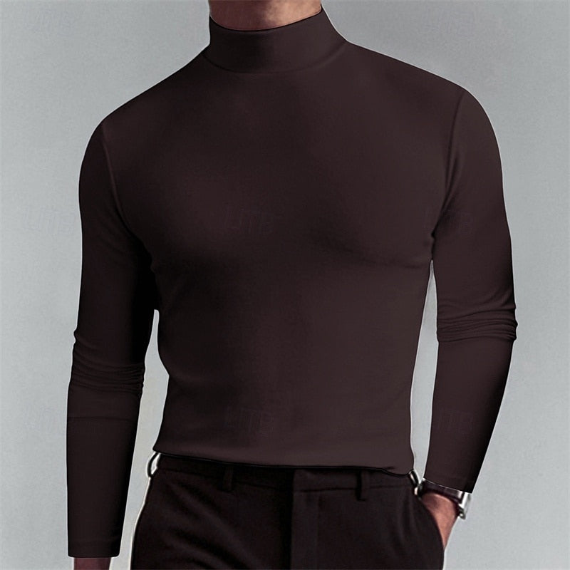 Helvano | Herren Strickpullover mit Stehkragen