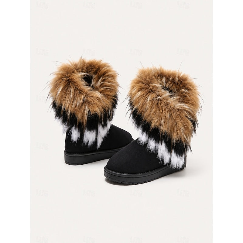 Helvano | Damen-Winterstiefel mit Plüschbesatz