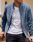 Helvano | Herren-Stehkragenjacke mit Reissverschluss