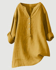 Helvano | Leinen-Blend Bluse für Damen