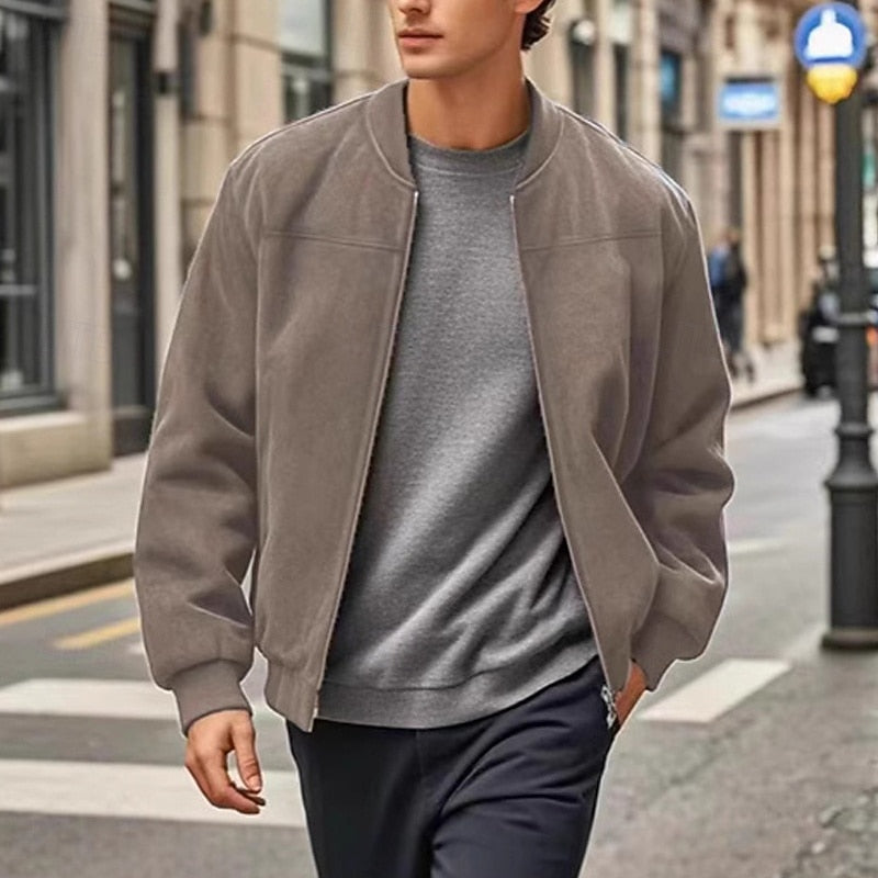 Helvano | Herren-Stehkragenjacke mit Reissverschluss