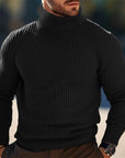 Helvano | Rippstrick-Rollkragenpullover für Herren