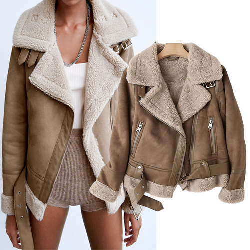 Helvano | Sherpa-Fleece-Bomberjacke für Damen