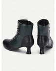 Helvano | Vintage Stiefeletten mit Knöpfen für Damen