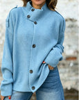 Helvano | Strickjacke mit Stehkragen für Damen