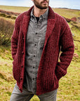 Helvano | Strickjacke mit Schalkragen für Herren