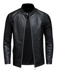 Helvano | Klassische Lederjacke für Herren in Schwarz