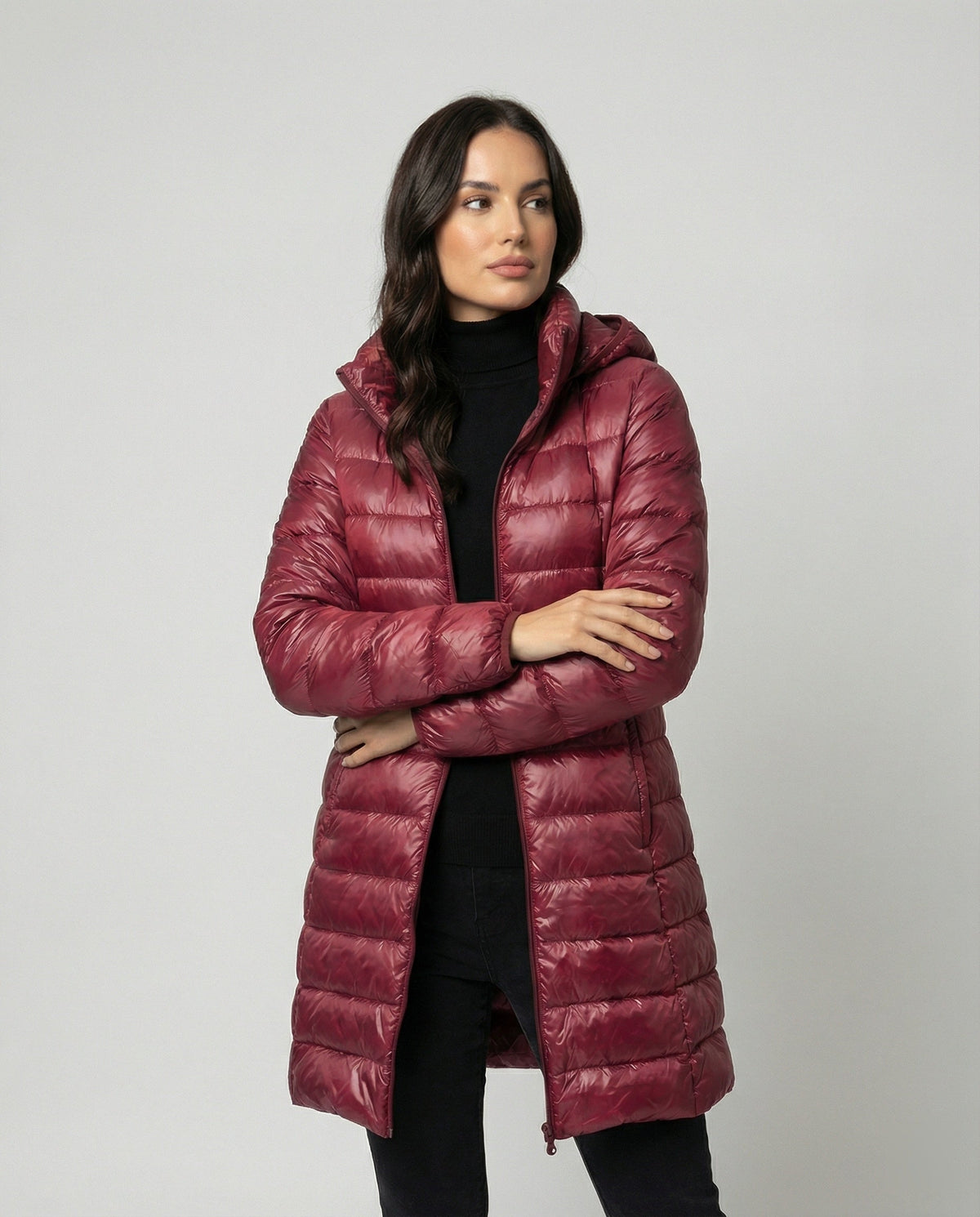 Helvano | Ultraleichte Daunenjacke mit Kapuze für Damen