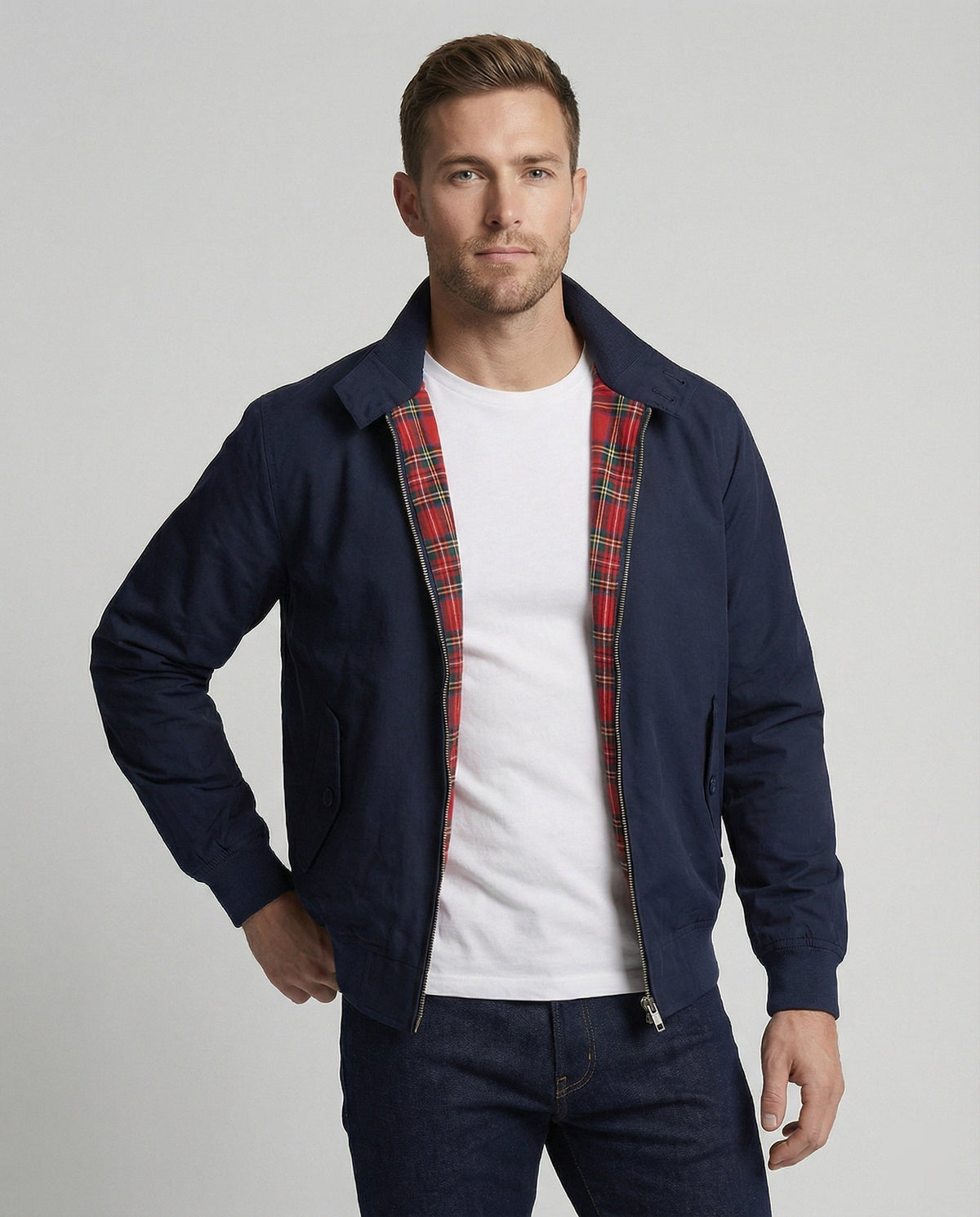 Helvano | Harrington-Jacke mit Reissverschluss für Herren