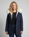 Helvano | Warme Winterjacke für Damen, Mittellang