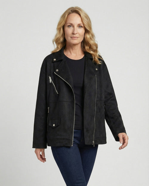 Helvano | Wildlederjacke für Damen in Cognac