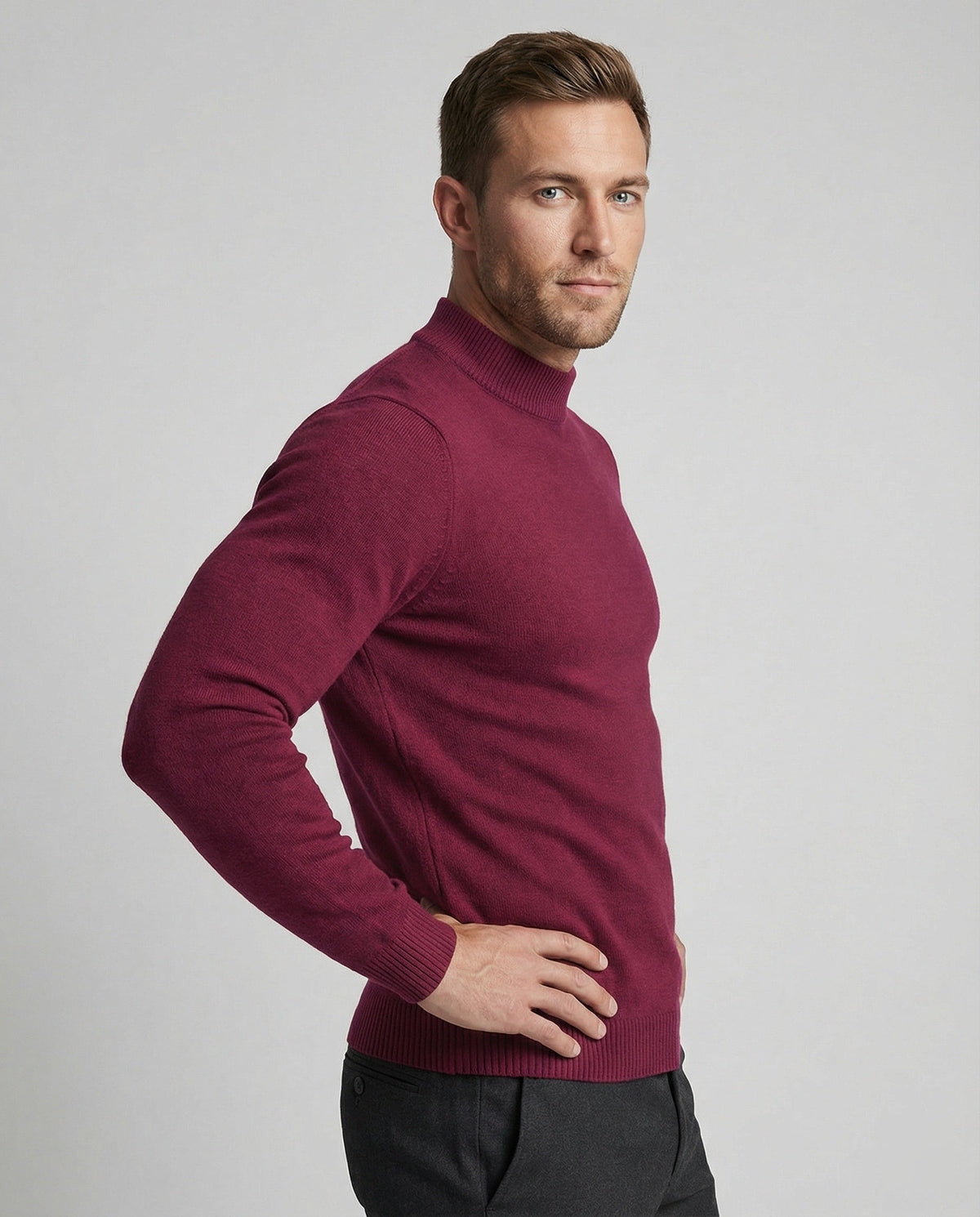 Helvano | Herren Pullover mit Stehkragen