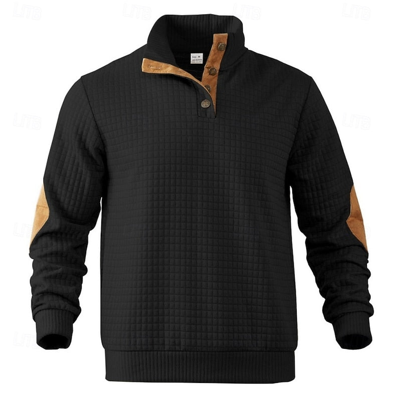 Helvano | Strickpullover mit Stehkragen für Herren