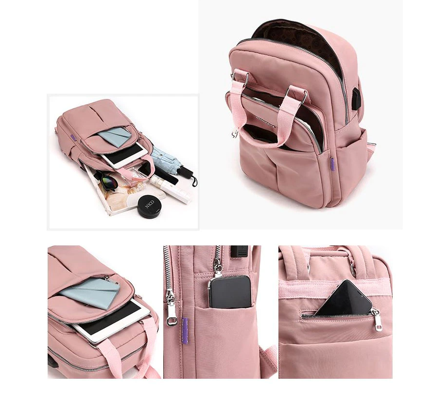 Helvano | Anti-Diebstahl-Rucksack mit USB-Anschluss